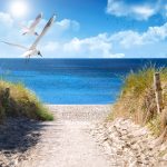 Hohlsaumhintergrund Beach Style
