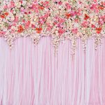 Hohlsaumhintergrund Wedding Flower Wall